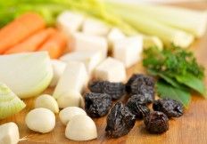 Linguini vegetables
